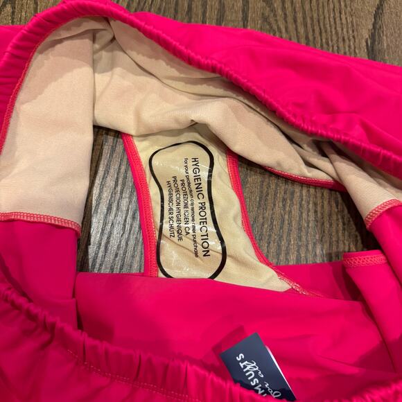 Swimsuits for All Women Solid Pink Swim Skirt Attached Brief Suit Bottom Size 18 - Picture 4 of 7